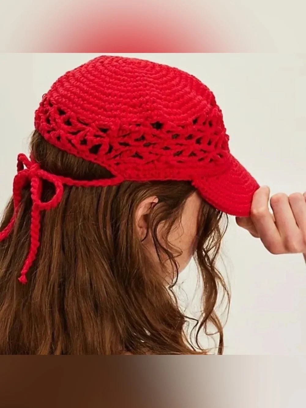 Free People Sylvie Crochet Baseball Cap
